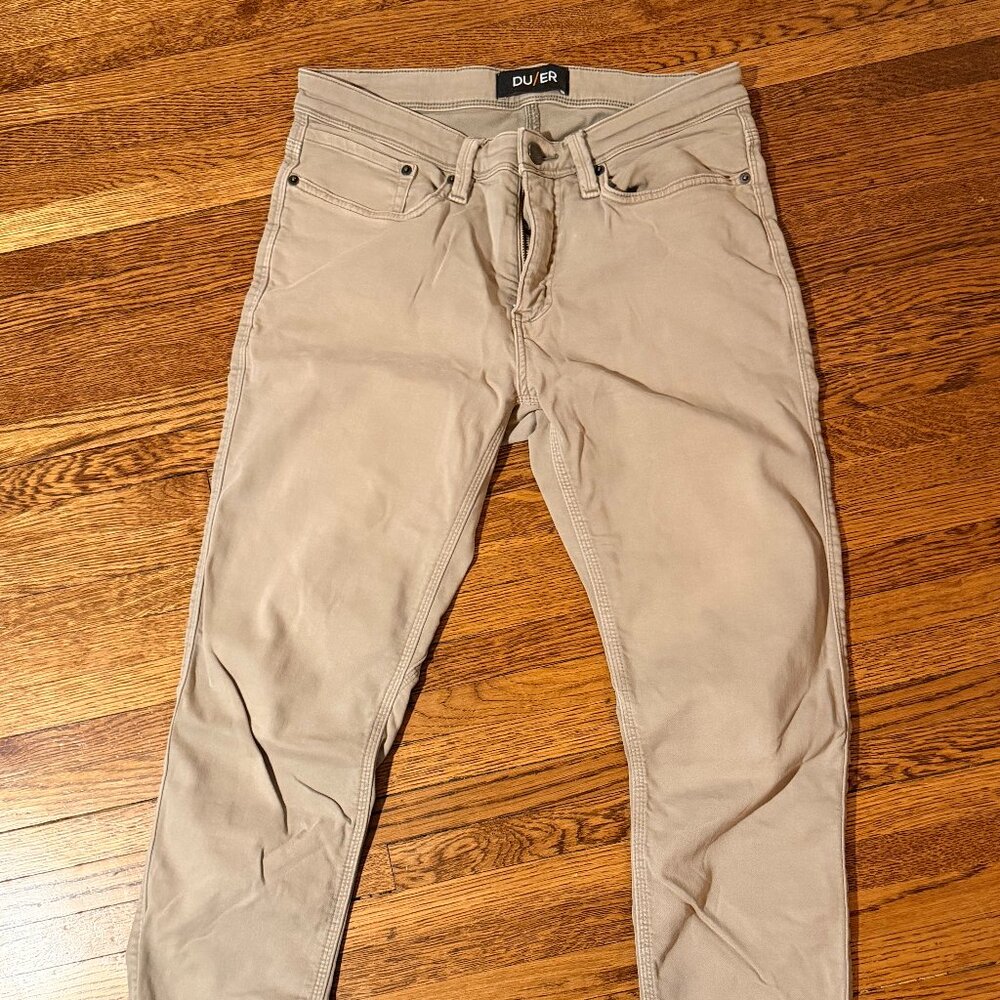 DU/ER no sweat tapered pant - Desert Khaki